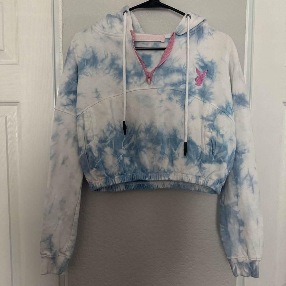 Playboy X Missguided • Tie Dye Hoodie • Size 4